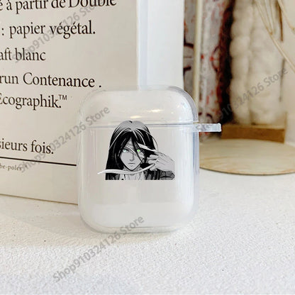 Attack on Titan Earphone Case for Airpods 4 2 3 Pro 1 2 Soft Wirless Bluetooth Headphone Cover Cartoon Anime Airpods Case