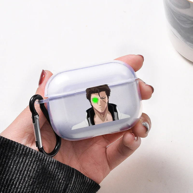 Anime BLEACH Grim Reaper Kurosaki Ichigo Soft Silicone TPU Case for Airpods Pro21 3 Clear Wireless Bluetooth Earphone Box Cover