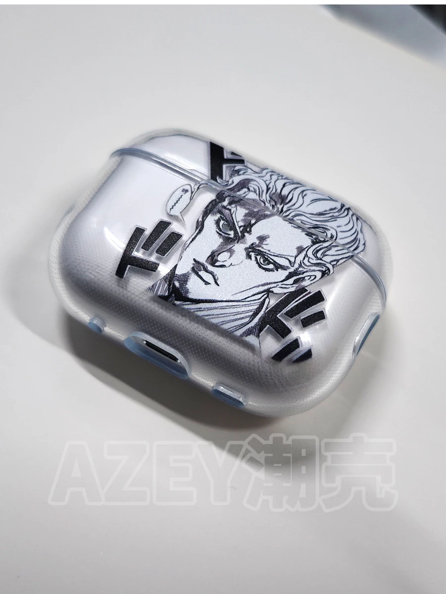 JOJO’S BIZARRE ADVENTURE over HEAVEN Jojo Anime Case for Airpods4 Pro 2 1 Cases for Air Pod Soft Clear TPU Fundas Coque Case