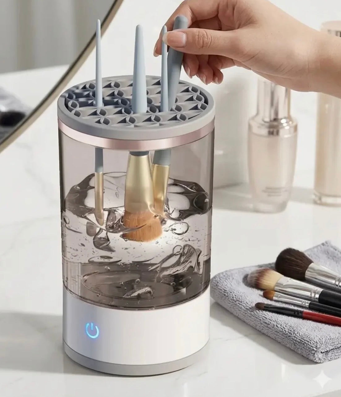 Electric Makeup Brush Cleaner with USB Charging