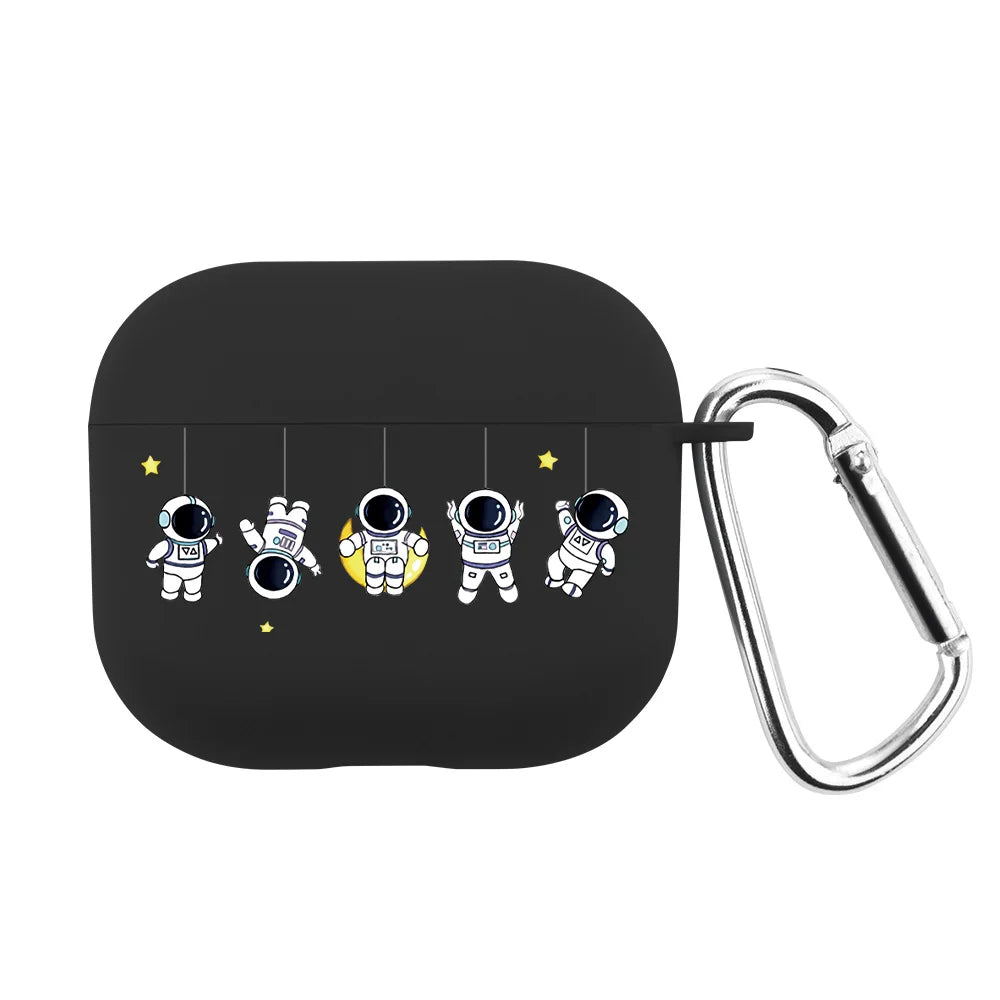 Space Astronaunt Case for Apple Airpods Pro 2 3 USB C Case Soft Silicone Case for Airpods 3 4 2024 Cover for Airpod Pro2 Funda