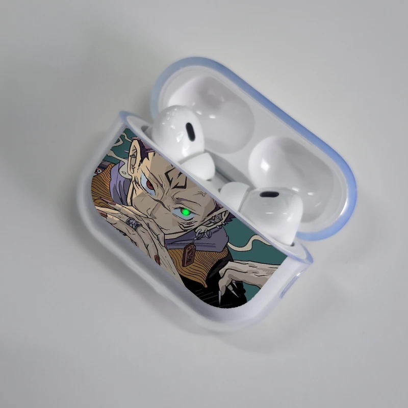 Jujutsu Kaisen Gojo Satoru Earphone Case for Apple Airpods 4 2 3 Pro Transparent Anime Airpods Case