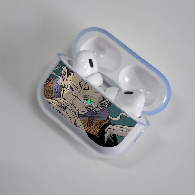 Jujutsu Kaisen Gojo Satoru Earphone Case for Apple Airpods 4 2 3 Pro Transparent Anime Airpods Case