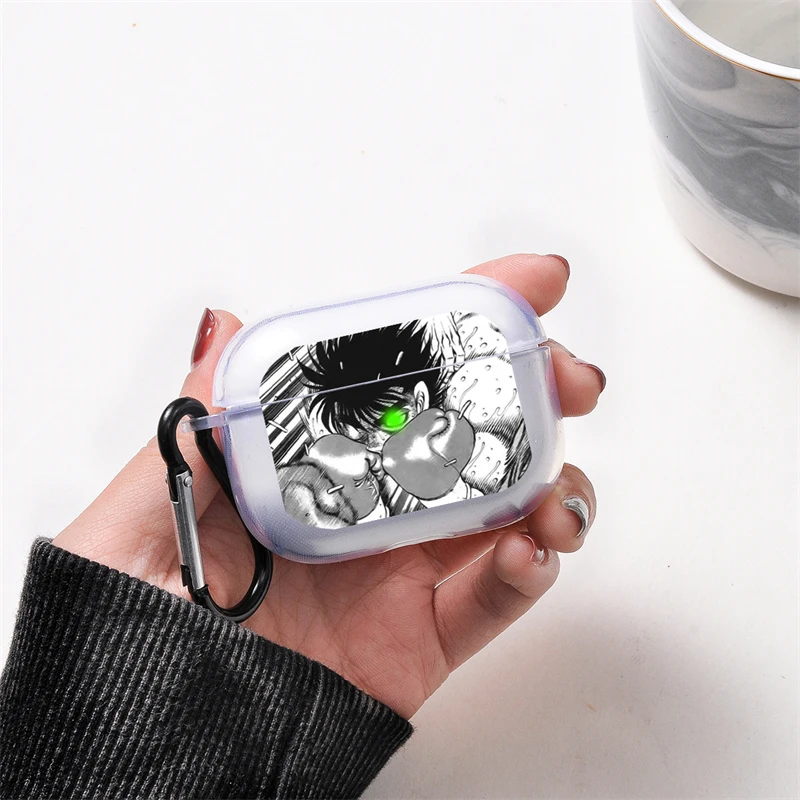 Japan Anime the First Step Case for Apple Airpodspro Headphone Shockproof Protection Air Pods4 Pro 1/2/3Earphone Soft Cover