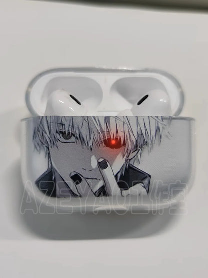 Anime Luxury Tokyo Ghoul Airpods Case for Apple Airpods 4Shockproof Cover for Airpods 4 Pro Pro2 Transparent Earphone Cases Bags