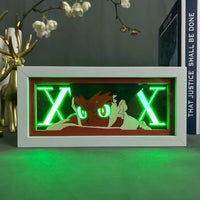 Paper Cut Shadow Box Light Anime Hunter X Hunter Gon for Gamer Room Decoration Bedside Table Lamp Led Night Light Box Manga Hxh