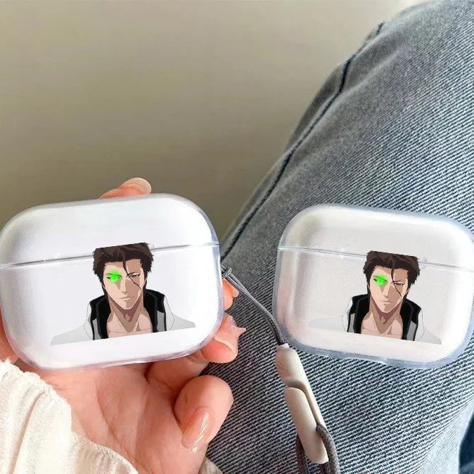 Anime BLEACH Grim Reaper Kurosaki Ichigo Soft Silicone TPU Case for Airpods Pro21 3 Clear Wireless Bluetooth Earphone Box Cover