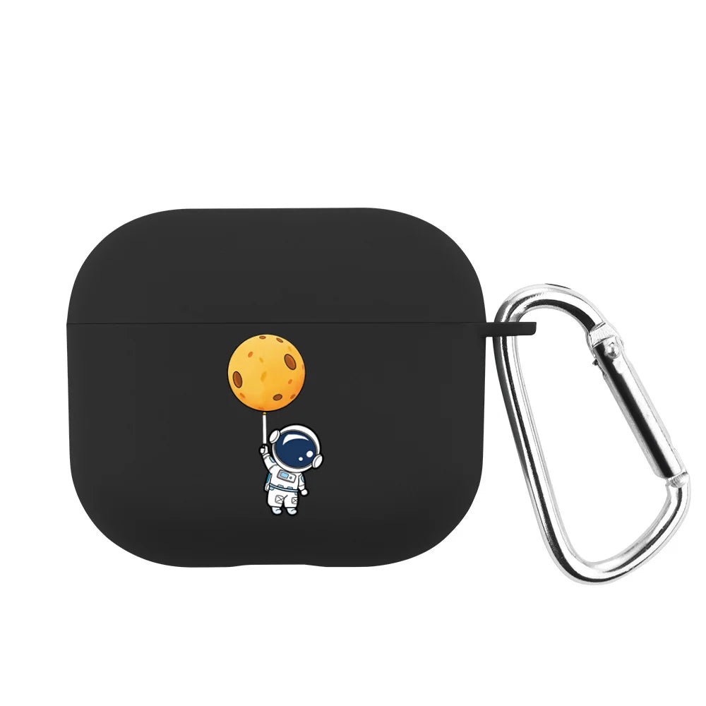 Space Astronaunt Case for Apple Airpods Pro 2 3 USB C Case Soft Silicone Case for Airpods 3 4 2024 Cover for Airpod Pro2 Funda