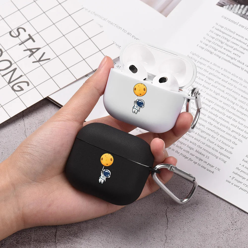 Space Astronaunt Case for Apple Airpods Pro 2 3 USB C Case Soft Silicone Case for Airpods 3 4 2024 Cover for Airpod Pro2 Funda